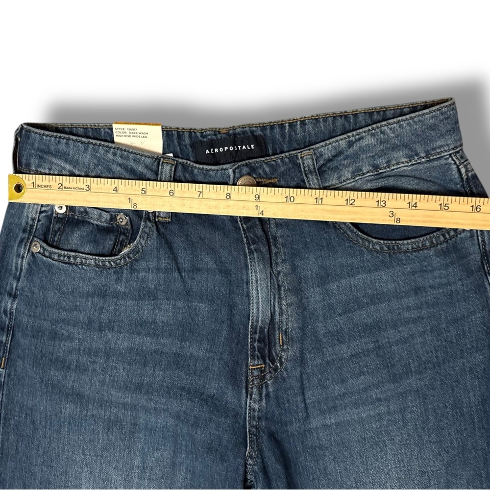 Aeropostale NWT High Rise Wide Leg Jeans Size 8 - Picture 7 of 9